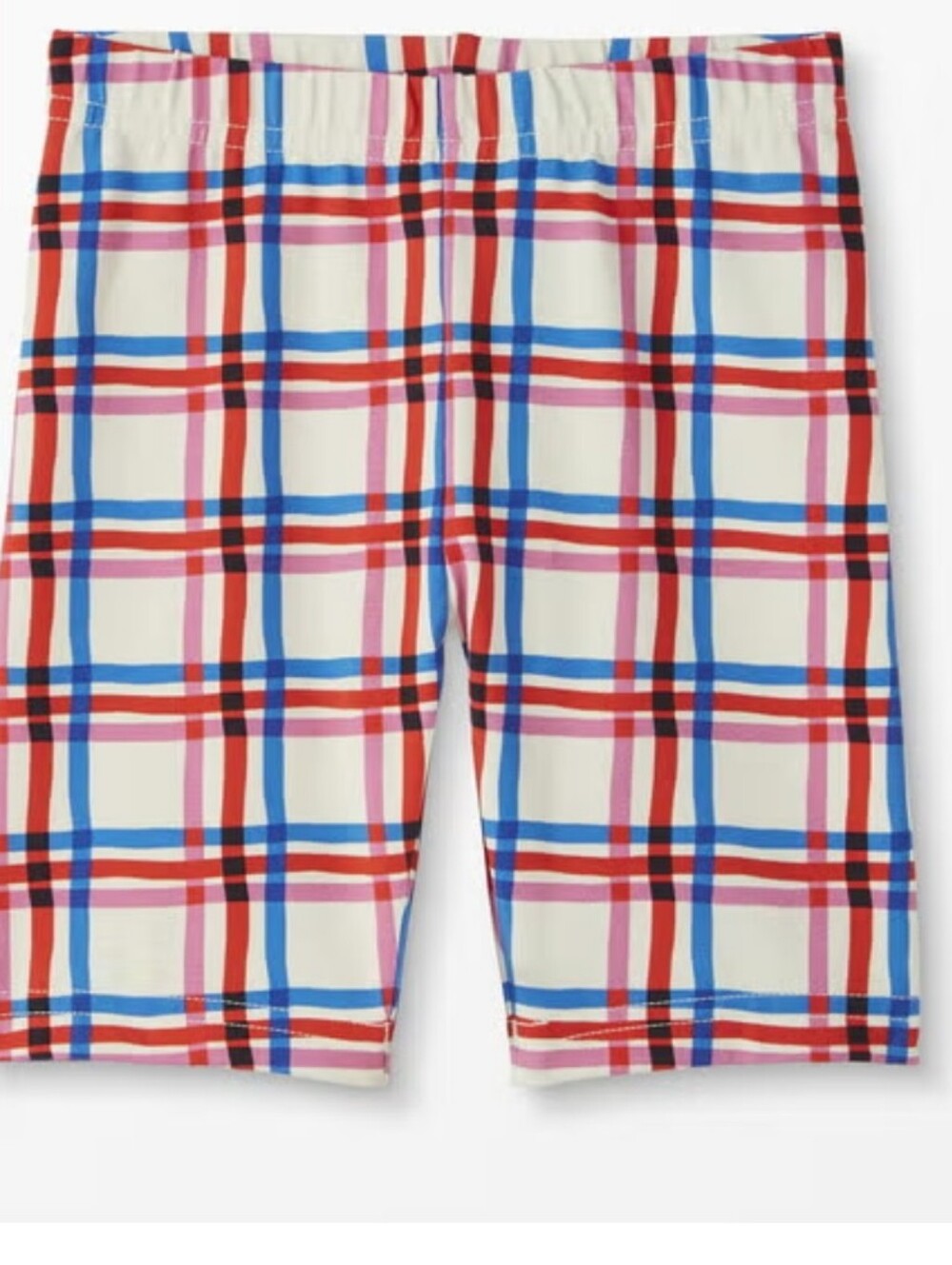Hanna Andersson GIRLS plaid biker shorts Size 6/7